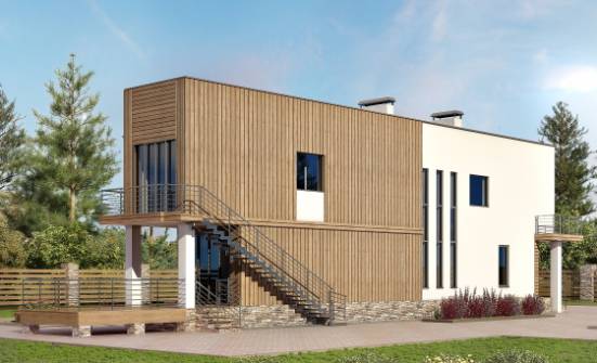 100-003-Л Проект двухэтажного дома, доступный домик из керамзитобетонных блоков Алатырь | Проекты домов от House Expert