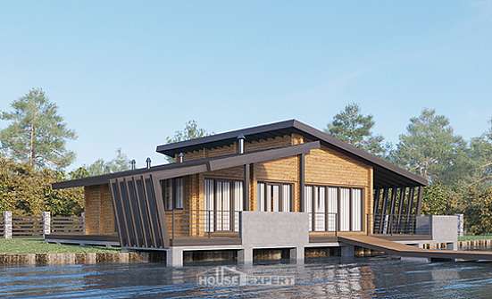 100-007-П Проект бани из бревен Алатырь | Проекты домов от House Expert