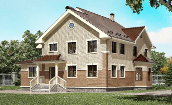 300-004-Л Проект двухэтажного дома, просторный домик из газосиликатных блоков Ядрин | Проекты домов от House Expert