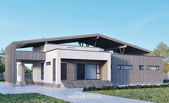170-011-Л Проект одноэтажного дома, красивый дом из кирпича Шумерля | Проекты домов от House Expert
