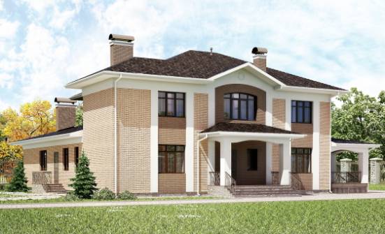 520-001-П Проект трехэтажного дома, огромный домик из керамзитобетонных блоков Алатырь | Проекты домов от House Expert