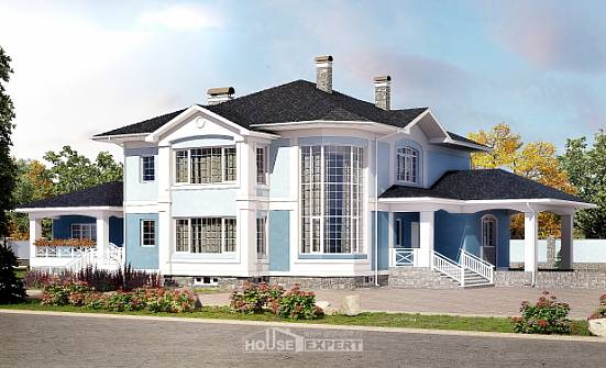 620-001-П Проект трехэтажного дома и гаражом, просторный домик из блока Шумерля | Проекты домов от House Expert