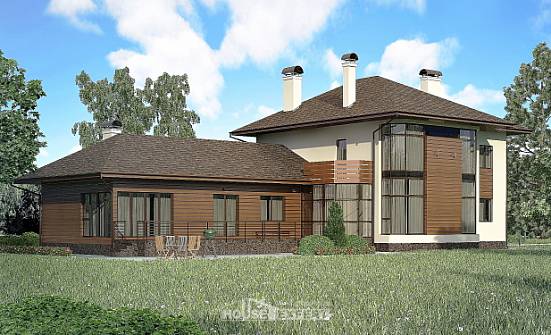 300-001-П Проект двухэтажного дома, уютный домик из кирпича Новочебоксарск | Проекты домов от House Expert