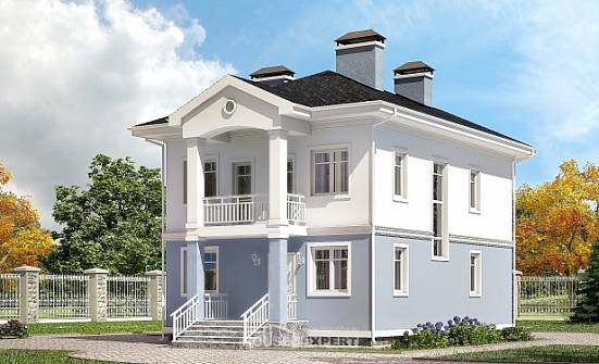 120-001-П Проект двухэтажного дома, простой дом из твинблока Новочебоксарск | Проекты домов от House Expert