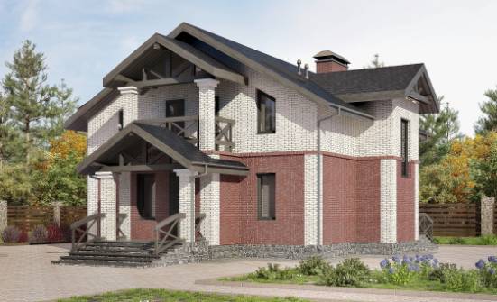 160-014-Л Проект двухэтажного дома, скромный загородный дом из газобетона Новочебоксарск | Проекты домов от House Expert