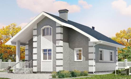 115-001-Л Проект двухэтажного дома мансардой, бюджетный коттедж из арболита Шумерля | Проекты домов от House Expert