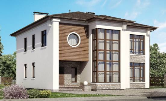 300-005-П Проект двухэтажного дома, классический загородный дом из кирпича Алатырь | Проекты домов от House Expert