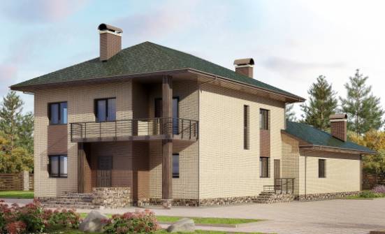 305-003-П Проект двухэтажного дома, просторный загородный дом из керамзитобетонных блоков Ядрин | Проекты домов от House Expert