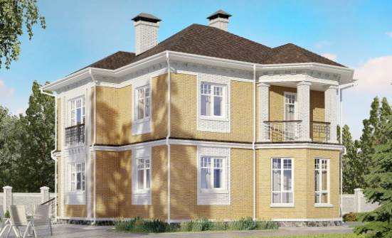 160-001-Л Проект двухэтажного дома, экономичный загородный дом из пеноблока Новочебоксарск | Проекты домов от House Expert
