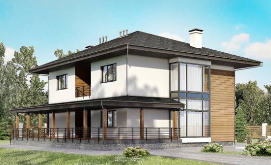 245-001-П Проект двухэтажного дома, средний домик из газобетона Канаш | Проекты домов от House Expert