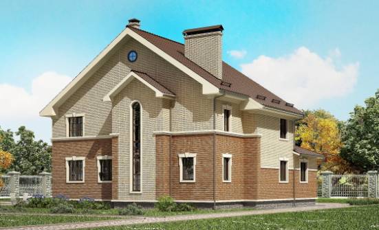 300-004-Л Проект двухэтажного дома, просторный домик из газосиликатных блоков Ядрин | Проекты домов от House Expert