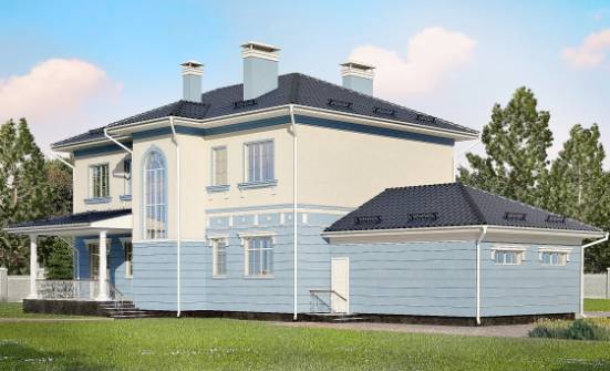 285-003-Л Проект двухэтажного дома и гаражом, огромный домик из кирпича Чебоксары | Проекты домов от House Expert