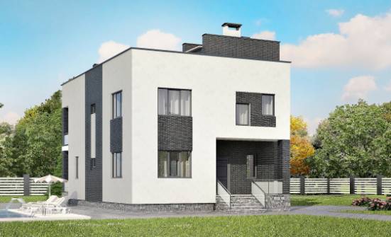 225-001-П Проект двухэтажного дома, просторный загородный дом из бризолита Шумерля | Проекты домов от House Expert