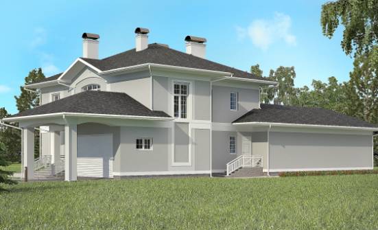 360-001-П Проект двухэтажного дома, гараж, большой домик из кирпича Новочебоксарск | Проекты домов от House Expert