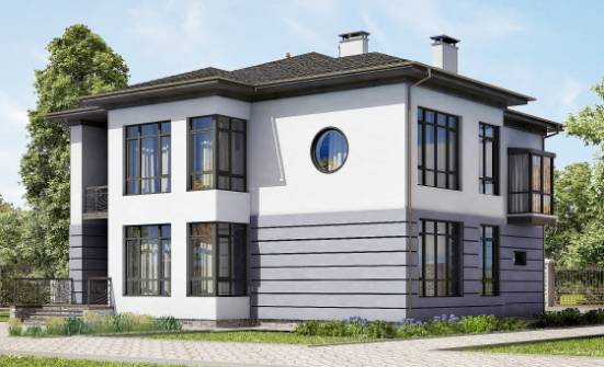 300-006-Л Проект двухэтажного дома, гараж, большой домик из кирпича Ядрин | Проекты домов от House Expert