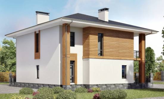 180-015-П Проект двухэтажного дома, бюджетный загородный дом из пеноблока Алатырь | Проекты домов от House Expert