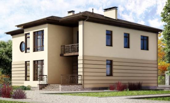 300-006-П Проект двухэтажного дома, гараж, классический коттедж из кирпича Ядрин | Проекты домов от House Expert