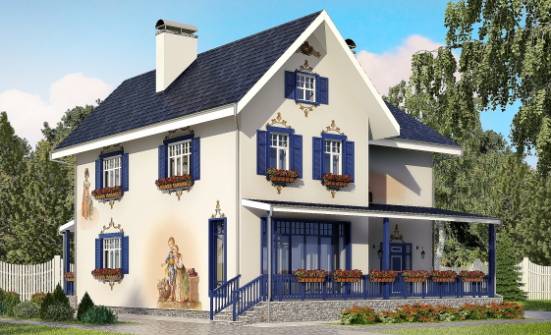 180-003-П Проект двухэтажного дома, современный дом из кирпича Шумерля | Проекты домов от House Expert