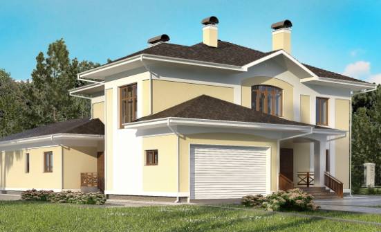 375-002-Л Проект двухэтажного дома, гараж, огромный коттедж из кирпича Чебоксары | Проекты домов от House Expert