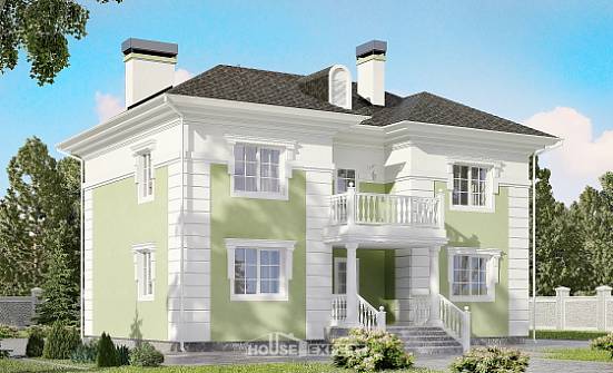 155-005-П Проект двухэтажного дома, классический домик из бризолита Шумерля | Проекты домов от House Expert