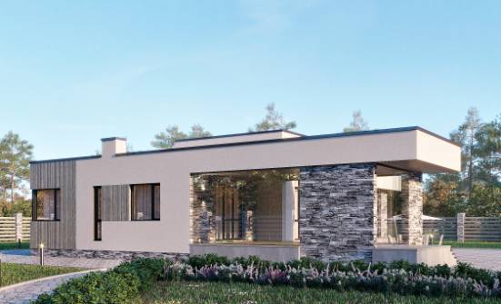 175-001-Л Проект одноэтажного дома, экономичный загородный дом из керамзитобетонных блоков Ядрин | Проекты домов от House Expert