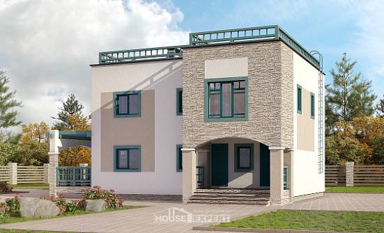 150-010-П Проект двухэтажного дома, недорогой загородный дом из кирпича Алатырь | Проекты домов от House Expert