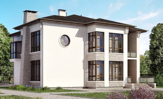 300-005-П Проект двухэтажного дома, классический загородный дом из кирпича Алатырь | Проекты домов от House Expert