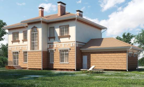 285-001-Л Проект двухэтажного дома и гаражом, просторный дом из кирпича Чебоксары | Проекты домов от House Expert