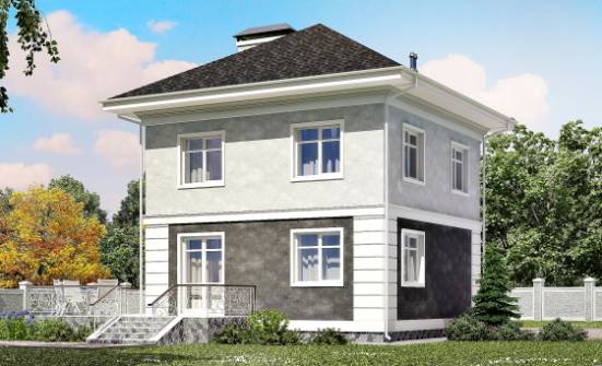 090-003-П Проект двухэтажного дома, бюджетный загородный дом из керамзитобетонных блоков Алатырь | Проекты домов от House Expert