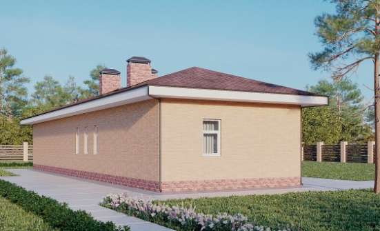 110-006-П Проект бани из пеноблока Новочебоксарск | Проекты одноэтажных домов от House Expert