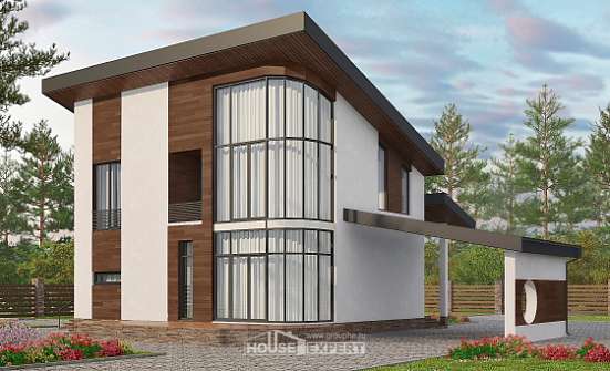 230-001-П Проект двухэтажного дома мансардой, красивый загородный дом из кирпича Шумерля | Проекты домов от House Expert