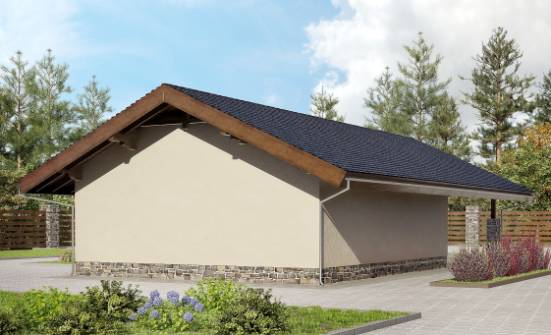060-005-П Проект гаража из кирпича Чебоксары | Проекты домов от House Expert