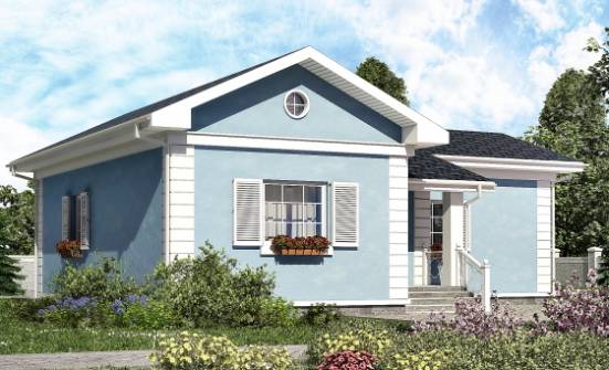 090-004-П Проект одноэтажного дома, доступный домик из арболита Канаш | Проекты домов от House Expert