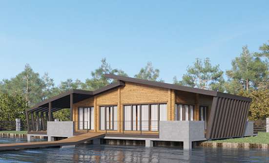 100-007-П Проект бани из бревен Алатырь | Проекты одноэтажных домов от House Expert