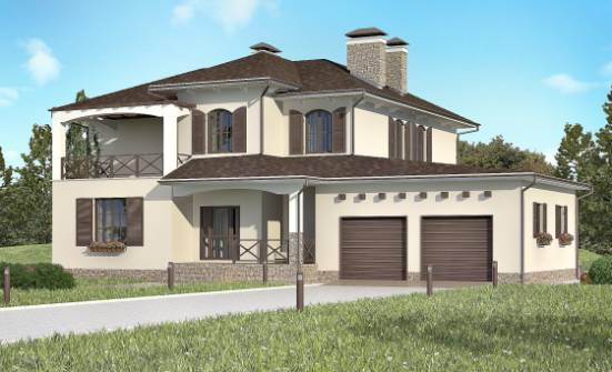 285-002-П Проект двухэтажного дома, гараж, большой коттедж из кирпича Ядрин | Проекты домов от House Expert