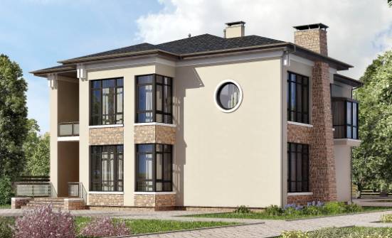 300-005-Л Проект двухэтажного дома, красивый загородный дом из кирпича Чебоксары | Проекты домов от House Expert