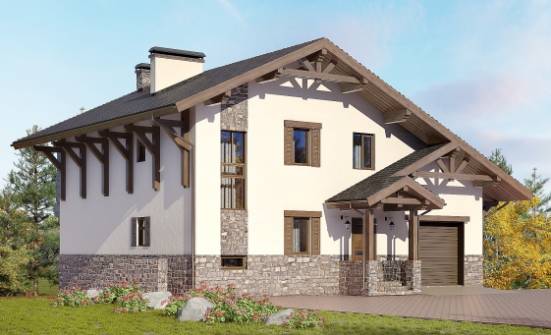 305-002-Л Проект трехэтажного дома с мансардой, классический загородный дом из кирпича Ядрин | Проекты домов от House Expert