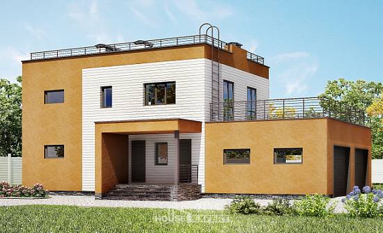 180-012-П Проект двухэтажного дома, гараж, простой загородный дом из кирпича Алатырь | Проекты домов от House Expert