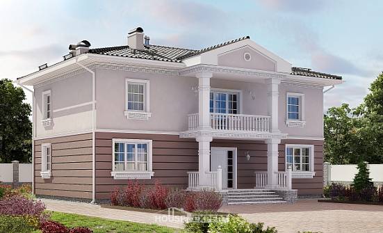 210-005-П Проект двухэтажного дома, классический дом из арболита Шумерля | Проекты домов от House Expert