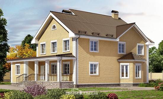 320-003-Л Проект двухэтажного дома, уютный дом из пеноблока Канаш | Проекты домов от House Expert