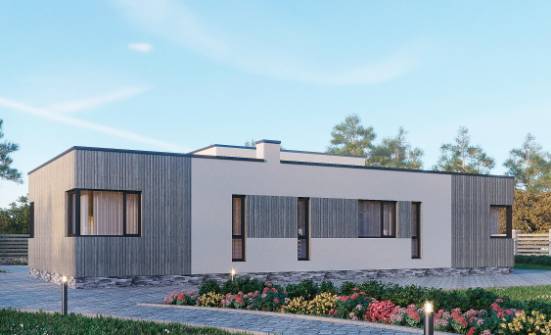 175-001-Л Проект одноэтажного дома, экономичный загородный дом из керамзитобетонных блоков Ядрин | Проекты одноэтажных домов от House Expert