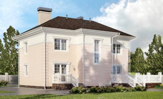 155-005-Л Проект двухэтажного дома, доступный дом из бризолита Чебоксары | Проекты домов от House Expert