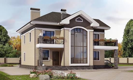 200-006-П Проект двухэтажного дома, просторный домик из кирпича Шумерля | Проекты домов от House Expert