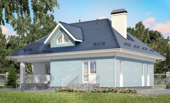 200-002-П Проект двухэтажного дома с мансардой, уютный домик из керамзитобетонных блоков Новочебоксарск | Проекты домов от House Expert