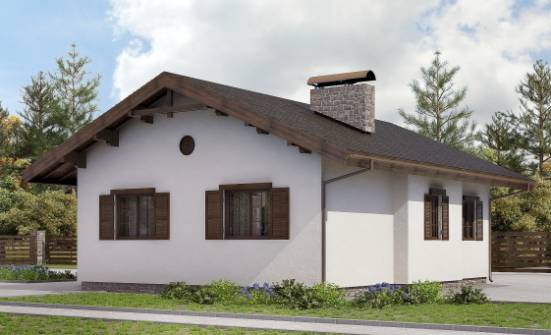 090-002-П Проект одноэтажного дома, уютный дом из кирпича Шумерля | Проекты домов от House Expert