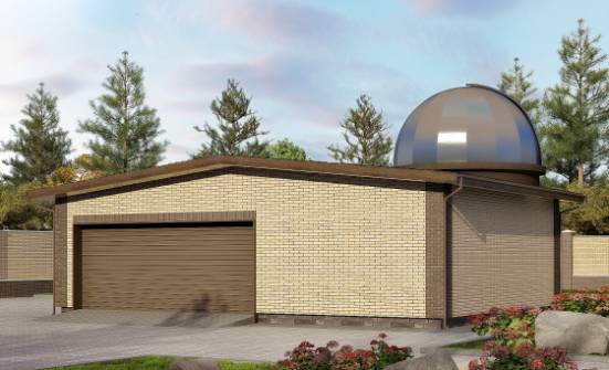 075-001-Л Проект гаража из кирпича Ядрин | Проекты домов от House Expert