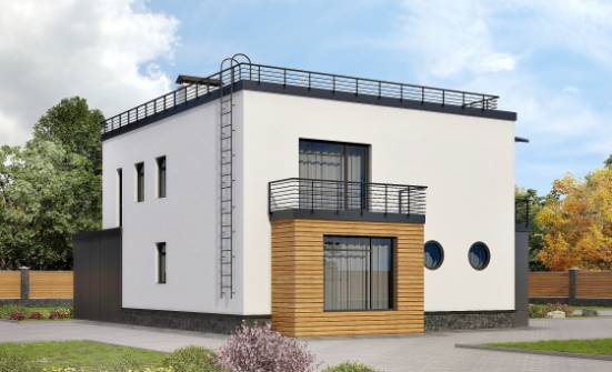 260-002-П Проект двухэтажного дома, гараж, классический дом из пеноблока Новочебоксарск | Проекты домов от House Expert