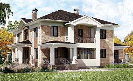 520-001-П Проект трехэтажного дома, огромный домик из керамзитобетонных блоков Алатырь | Проекты домов от House Expert