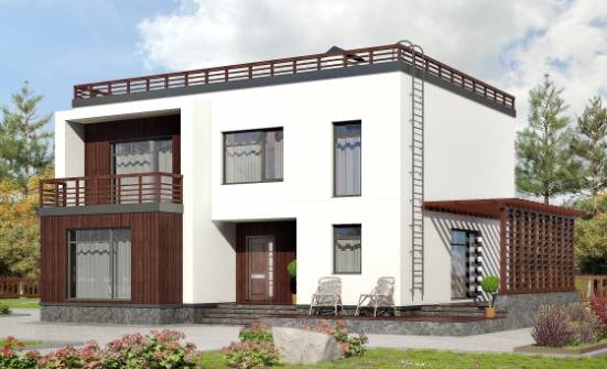 215-002-П Проект двухэтажного дома, простой загородный дом из керамзитобетонных блоков Ядрин | Проекты домов от House Expert
