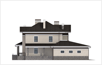 Индивидуальный проект дома планировка эскиз фасада ортогональ 4